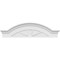 Ekena Millwork Segment Arch W/ Flankers 4 Spoke Architectural Grade PVC Pediment, 42"W x 11-1/2"H x 2-1/2"P PEDPS042X115SGF04 - alternate 6